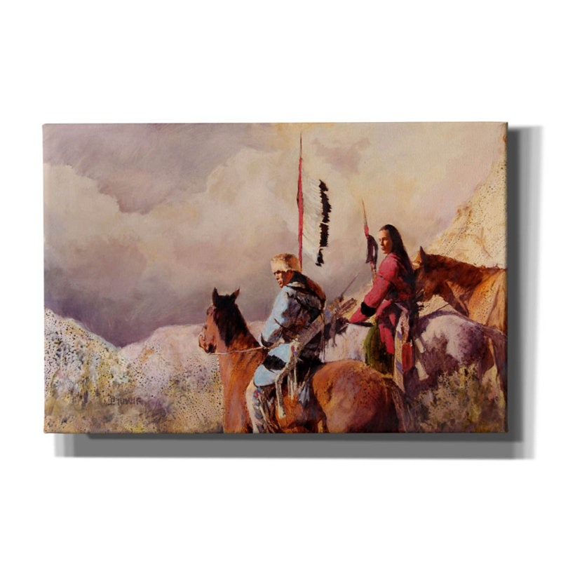 «High Pass» par J.E. Knauf, art mural sur toile, H 12 po x l 18 po x P 0,75 po