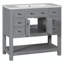 Ensemble de meuble-lavabo simple avec plateau 35,2 Sayward-1472943453
