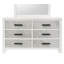 Blanc couleur 1 pièce commode seulement faux marbre encastré barre noire poignées en métal glissière centrale en bois d'ingénierie queue d'aronde anglaise