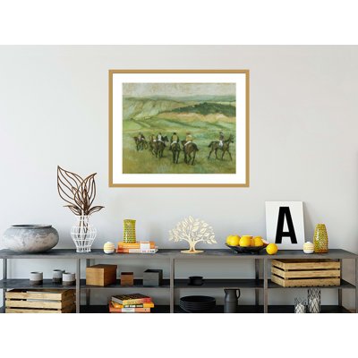 «Avant la course» par Edgar Degas, impression giclée sur cadre