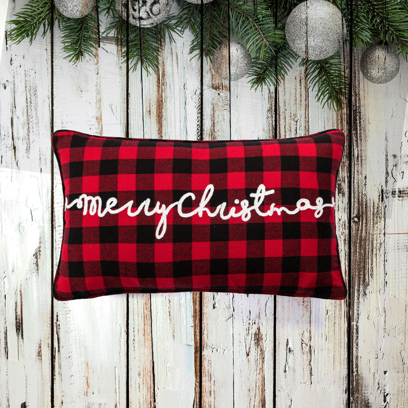  Housse de coussin rectangulaire 100% coton et insert, Polyester