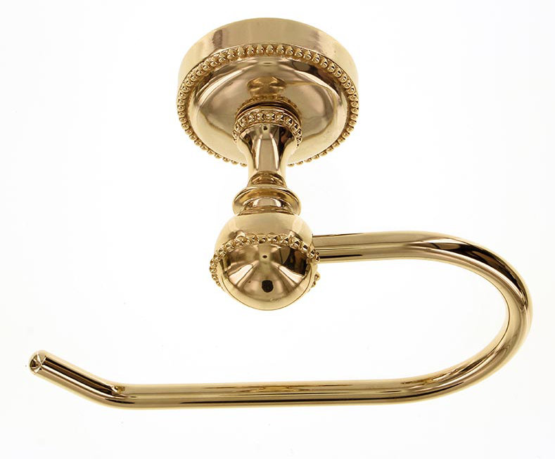 San Michele Wall Mounted French Toilet Paper Holder, Polished Gold