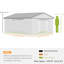 Barnesville 13 x 11ft Metal Garden Shed Waterproof Galvanised-2102820108