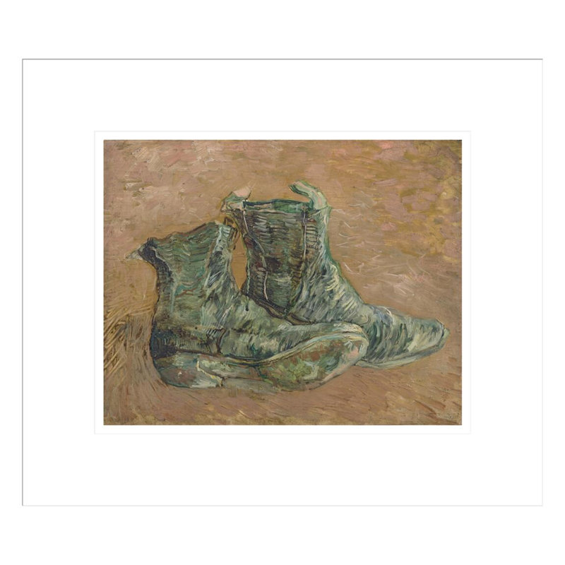 Chaussures par Vincent van Gogh - Impression Giclée sur cadre, H 13,75 po x l 15,79 po