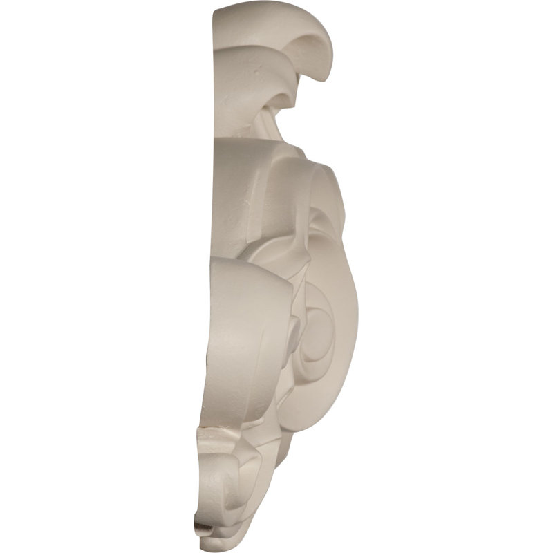 Primed Architectural Urethane Scroll Onlay 7.25'' H x 23.5'' W