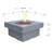 Aswith 34" Outdoor Concrete Fire Pit 50,000 BTU - Includes Lava Rocks & PVC Cover-2051561063-2051561071
