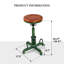 Tabouret pivotant en bois massif Jaitun-657797733