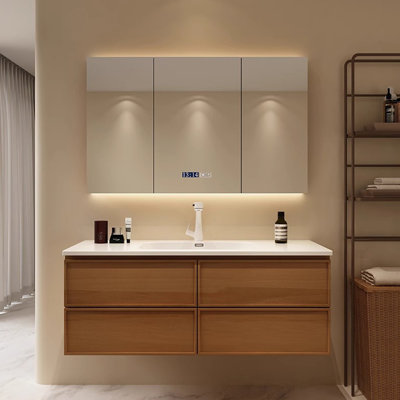 Light luxury Chinese style bathroom cabinet