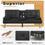 Siomarily 66'' Wide Faux Leather Convertible Upholstered Reclining Sofa with Cup Holder-30037856