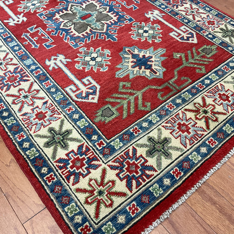  Tapis en laine fait à la main Kazak