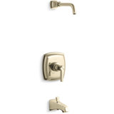 Margaux® Rite-Temp Bath And Shower Valve Trim with Lever Handle And NPT Spout, Less Showerhead