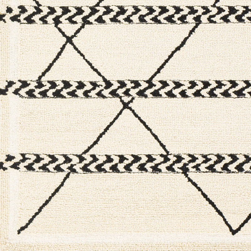 Mccoll Wool Geometric Indoor Rug, Rectangle 8' x 10'