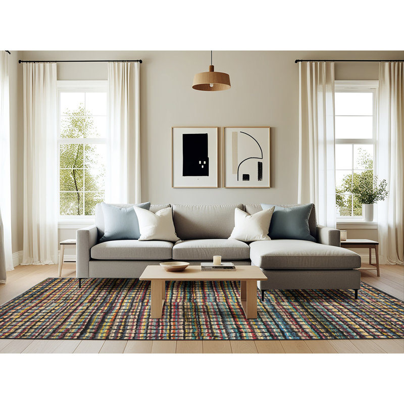 Abstract Indoor Rug, Rectangle 6' x 9'