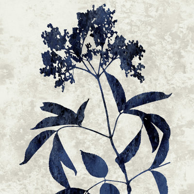 " Navy And Tan Floral 5 " by Danielle Carson