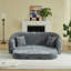 Canapé inclinable incurvé convertible avec confort profond-1059658526