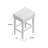 Set Of 2, 26.75" Backless Height Barstool-1768387265