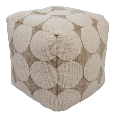 Woven Cotton/Poly Pouf