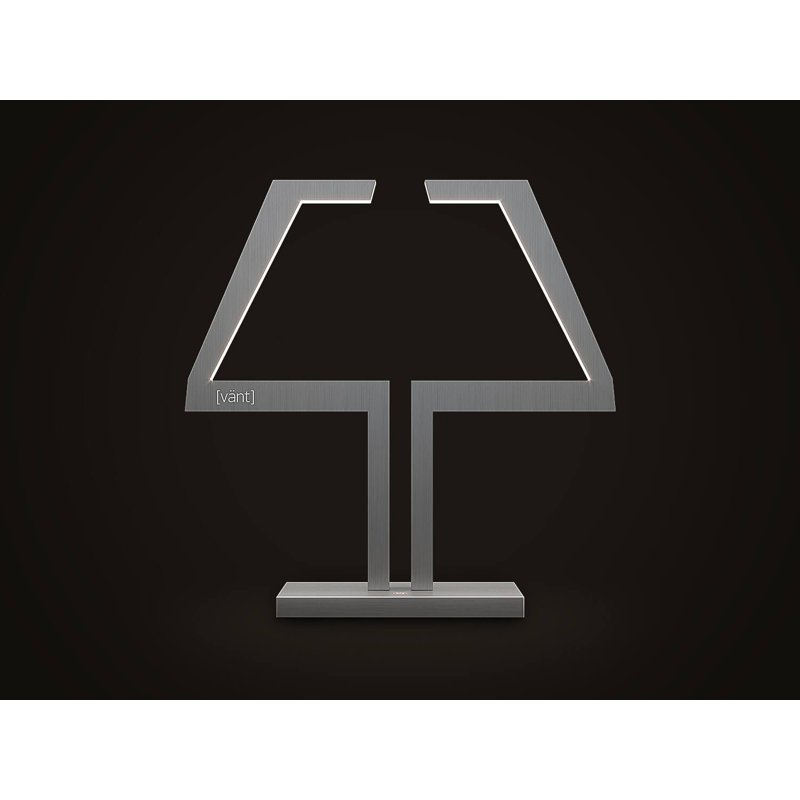 Metal USB Table Lamp, Brushed Nickel
