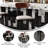 Commercial Metal Barstool with Wood Seat and Boomerang Back-1895090104-1895090107