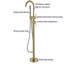 2 Handle Floor Clawfoot Tub Faucet with Diverter