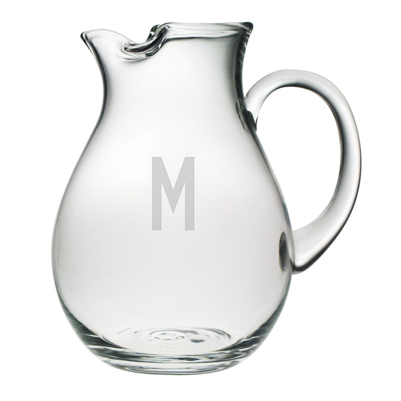 90 oz monogrammé Pichet, Oui, Bloc simple