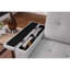 Canapé-lit modulaire réversible en tissu tissé avec méridienne de rangement-1189428140