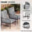 Charron 5 - Person Patio Conversation Set with Cushions-1279108740