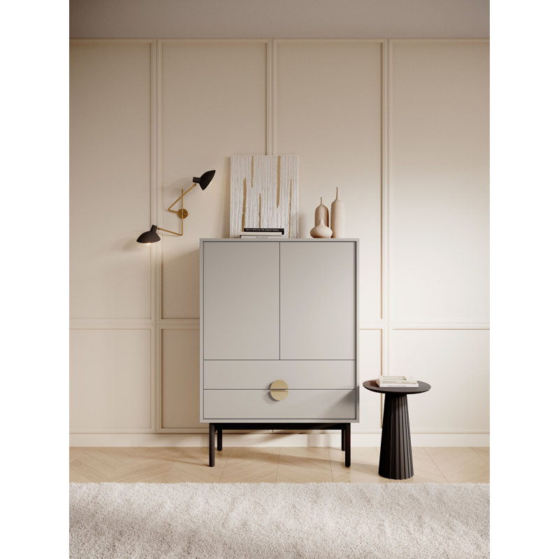 Apolonija Laminate Accent Cabinet, Grey Beige