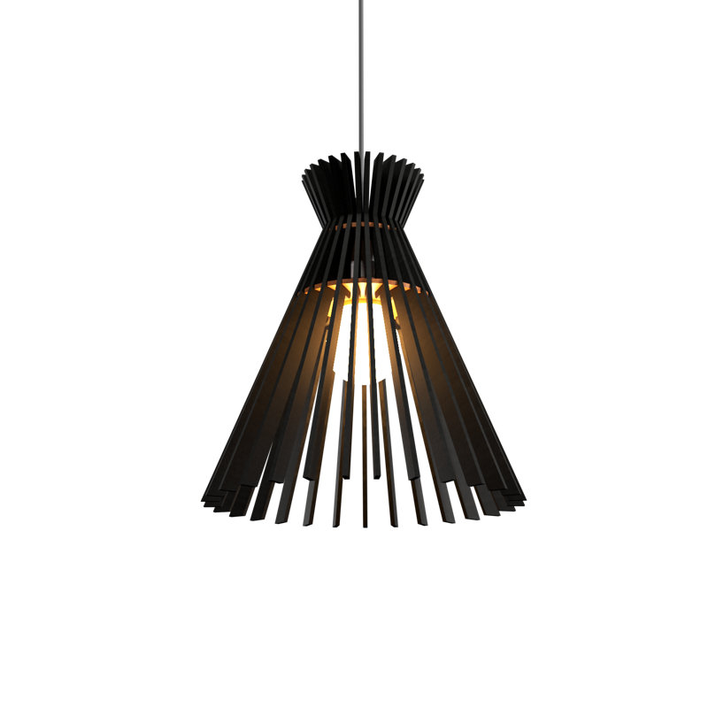 Stecche Di Legno 1 - Light Pendant, Charcoal, Charcoal