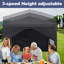Gazebo Folding Party Tent 2-Way Setup with 4 Removable Side Panels, Windows & Carry Bag Event Shelter Garden Tent for Beach Party Festival Camping Event and Market-131470669-131470670