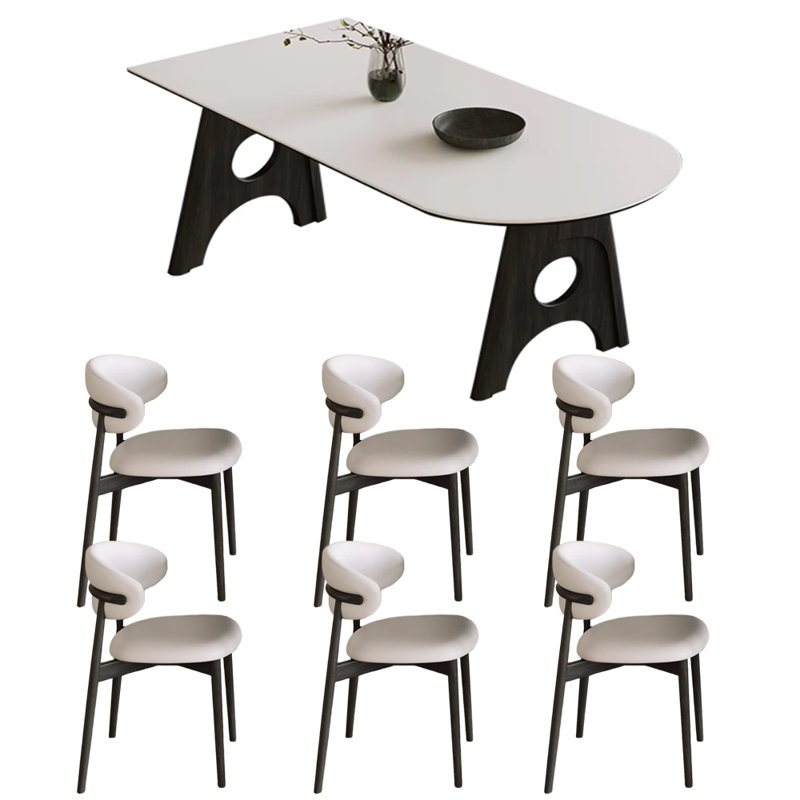 Ensemble de table Black Rock, H 29,52 po x L 70,86 po x l 35,43 po