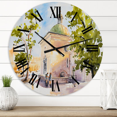 Horloge murale rustique