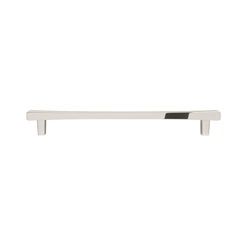 Diamond Tapered Bar / Handle Pull, 8", Polished Nickel