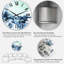 Art liquide bleu et vert - horloge murale moderne-1523676459