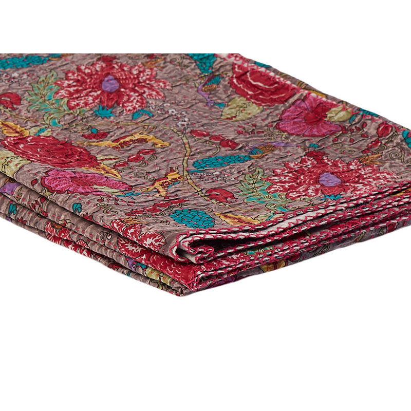 Jeté en coton Kantha