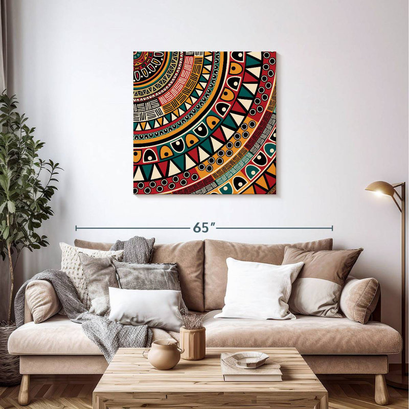 Motif africain Kerner, H 36 po x l 36 po