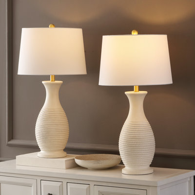 Plath 30" Gray Table Lamp Set