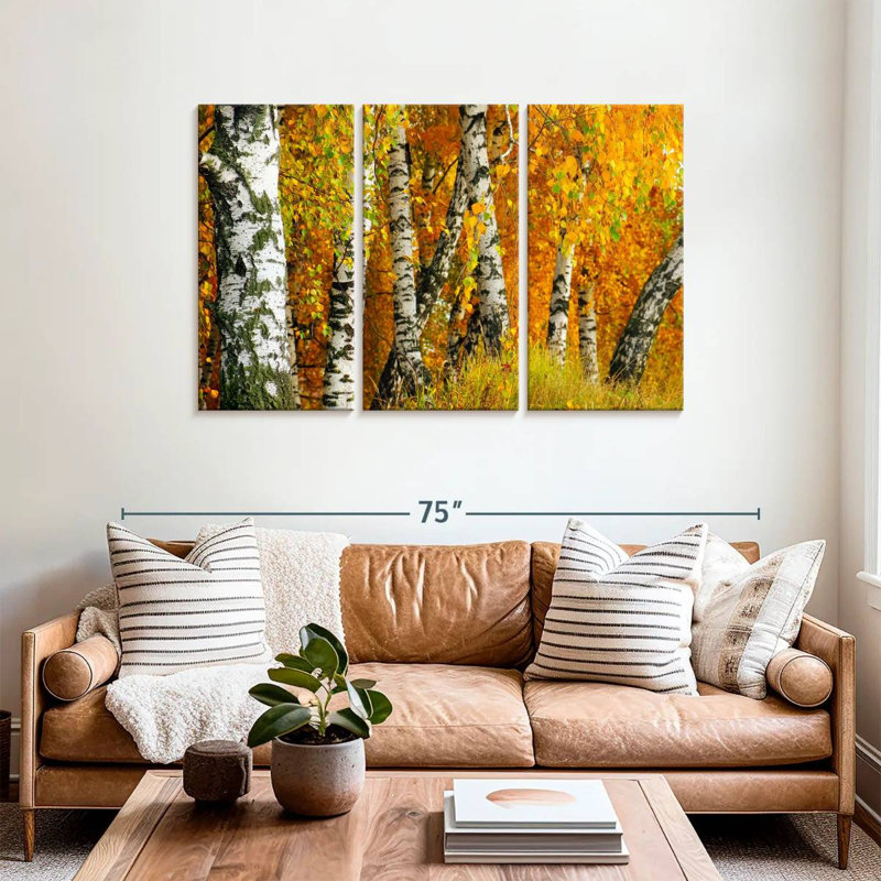 Harnek White Birch Tree Trunk, 36" H x 57" W
