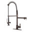 Robinet de cuisine monocommande à 1 trou à fixation sur comptoir Kingston Brass Continental-33092159