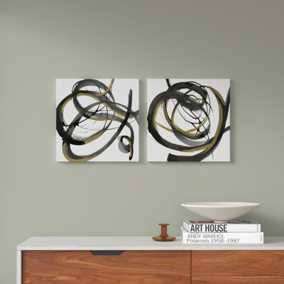 Windy Trail I - ensemble de 2 reproductions sur toiles tendues