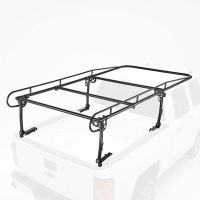 Vevor Truck Ladder Rack 1500lbs Capacity Universal Over-cab Trucks Bed Rack, 51.2"-75" Adjustable For Kaya