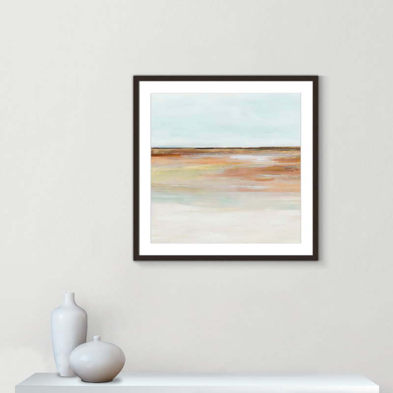 «Coastal Glades I Print» par Ian C, Cadre en noyer, H 27,5 po x l 27,5 po x P 1,25 po