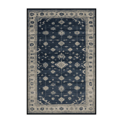 Machine Washable Overdyed Gray Area Rug