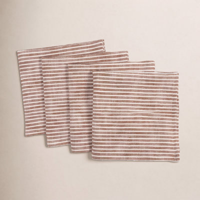 Valorie Cotton Striped Square Napkin