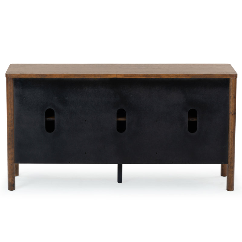 Kaplan Wood 3-Door Sideboard, Medium Oak
