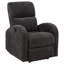Fauteuil inclinable électrique Nami, accoudoirs courbés, revêtement gris anthracite rembourré de mousse-129099787