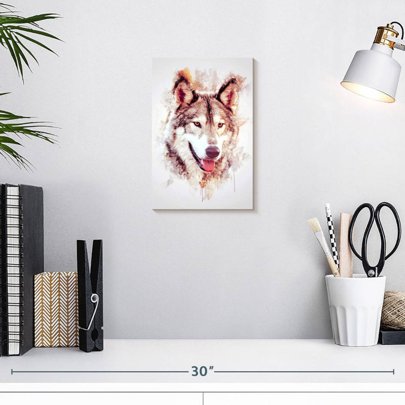 Brampt Wolf's Head, 12" H x 8" W
