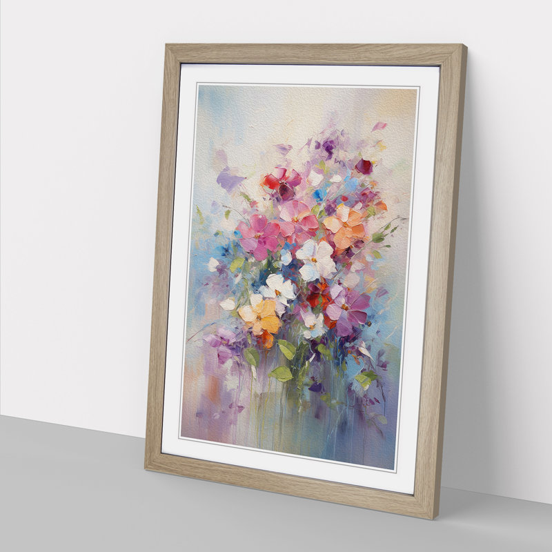 Single Picture Frame Print on Wood, 34cm H x 25cm W, Oak Framed
