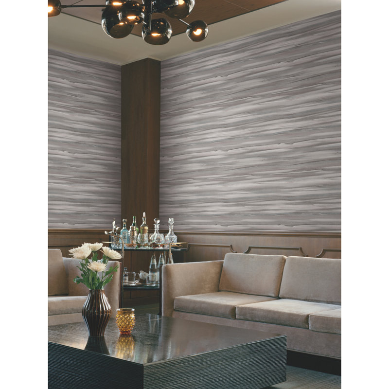Abstract Wallpaper Roll by Candice Olson, Dark Gray