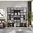 31.50"Black Style Creative Wrought Iron Bookshelf